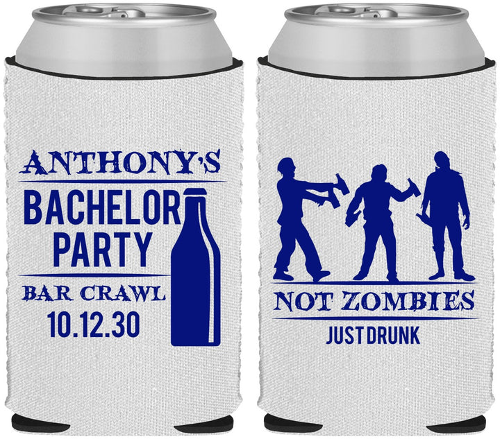 Custom Bachelor Party Neoprene Can Coolers - Bar Crawl | 40010
