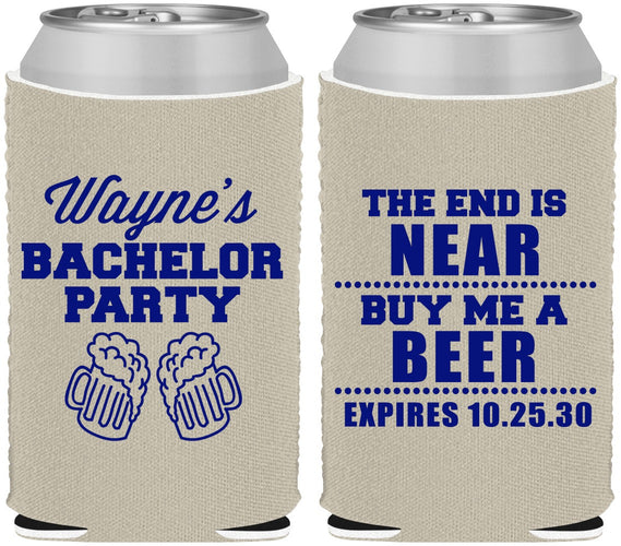 Custom Bachelor Party Neoprene Can Coolers - Beer | 40014
