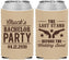 Custom Bachelor Party Neoprene Can Coolers - Last Stand Wedding Bands | 40015