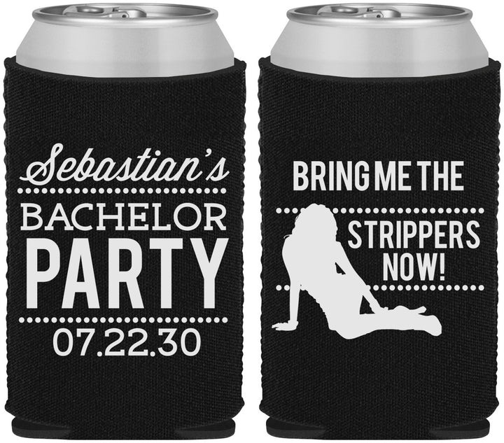 Custom Bachelor Party Neoprene Can Coolers - Strip Club | 40017