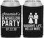 Custom Bachelor Party Neoprene Can Coolers - Goodbye Life Hello Wife | 40019