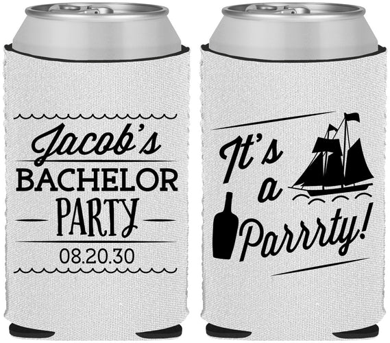 Custom Bachelor Party Neoprene Can Coolers - Boat | 40023