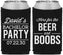 Custom Bachelor Party Neoprene Can Coolers - Beer And Boobs | 40027