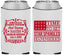Custom Bachelor Party Neoprene Can Coolers - Star Spangled Hammered | 40032