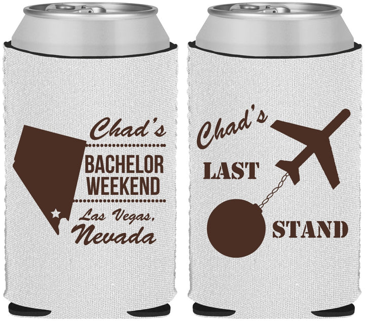 Custom Bachelor Party Neoprene Can Coolers - Last Stand | 40034
