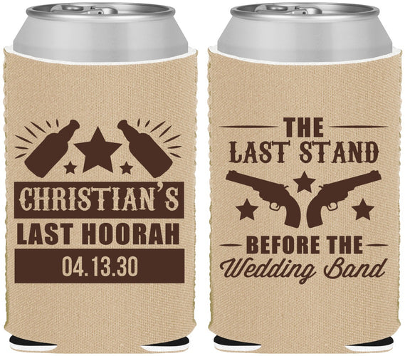Custom Bachelor Party Neoprene Can Coolers - Last Stand | 40046