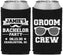 Custom Bachelor Party Neoprene Can Coolers - Groom Crew | 40047