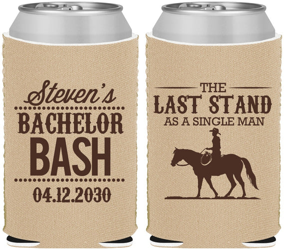 Custom Bachelor Party Neoprene Can Coolers - The Last Stand | 40050