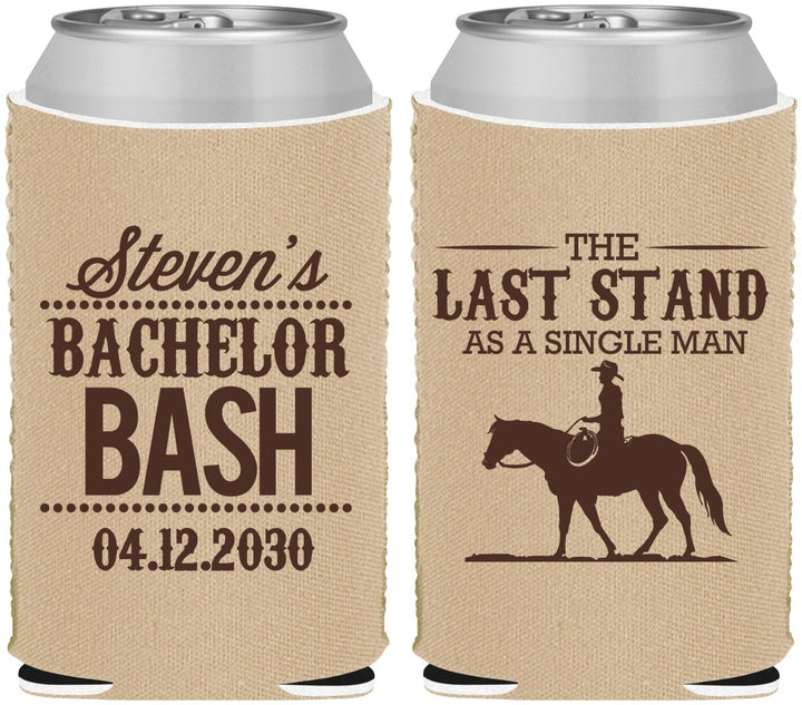 Custom Bachelor Party Neoprene Can Coolers - The Last Stand | 40050