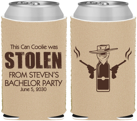 Custom Bachelor Party Neoprene Can Coolers - Stolen | 40053