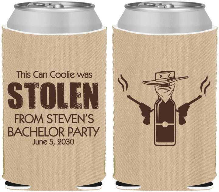 Custom Bachelor Party Neoprene Can Coolers - Stolen | 40053
