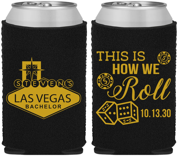 Custom Bachelor Party Neoprene Can Coolers - Last Vegas | 40061