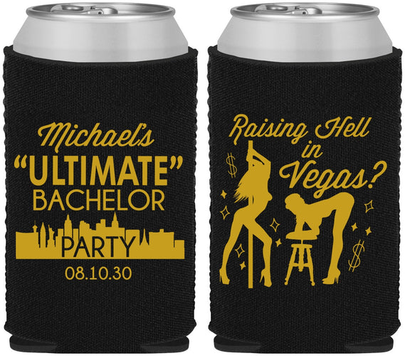 Custom Bachelor Party Neoprene Can Coolers - Last Vegas | 40062