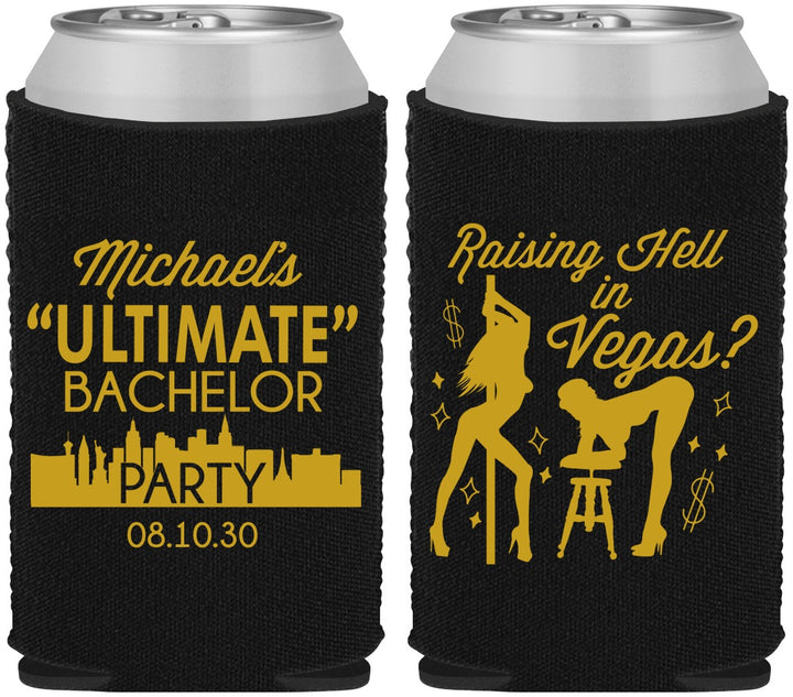 Custom Bachelor Party Neoprene Can Coolers - Last Vegas | 40062