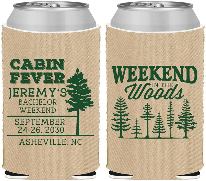 Custom Bachelor Party Neoprene Can Coolers - Camping | 40065
