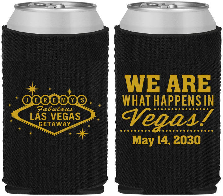 Custom Bachelor Party Neoprene Can Coolers - Las Vegas | 40066