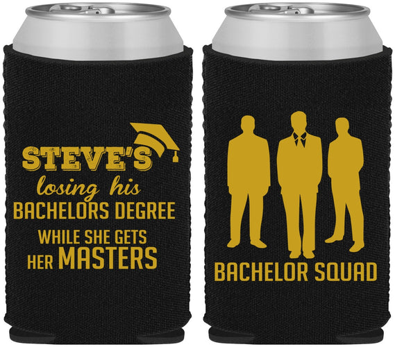 Custom Bachelor Party Neoprene Can Coolers - Squad | 40068