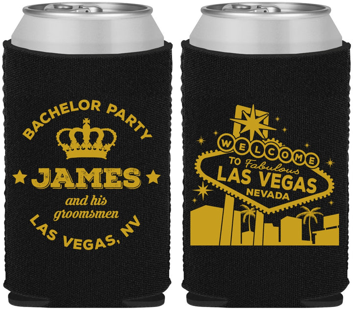 Custom Bachelor Party Neoprene Can Coolers - Las Vegas | 40069