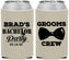 Custom Bachelor Party Neoprene Can Coolers - Grooms Crew | 40070