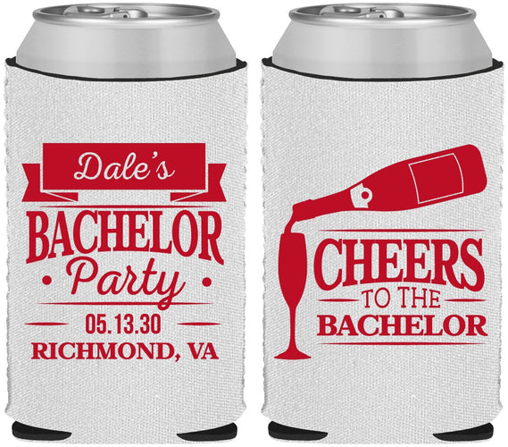 Custom Bachelor Party Neoprene Can Coolers - Cheers | 40072