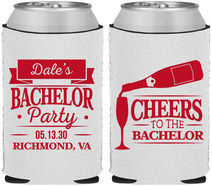 Custom Bachelor Party Neoprene Can Coolers - Cheers | 40072