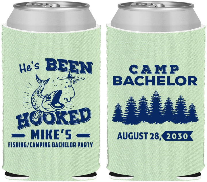 Custom Bachelor Party Neoprene Can Coolers - Fishing | 40080