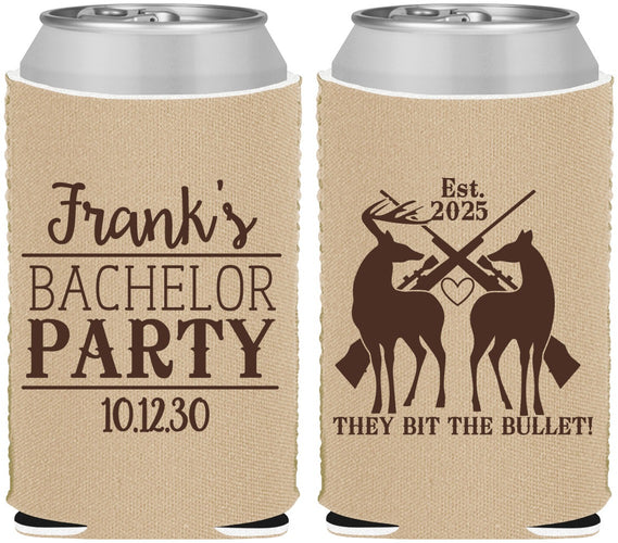 Custom Bachelor Party Neoprene Can Coolers - Hunting | 40083