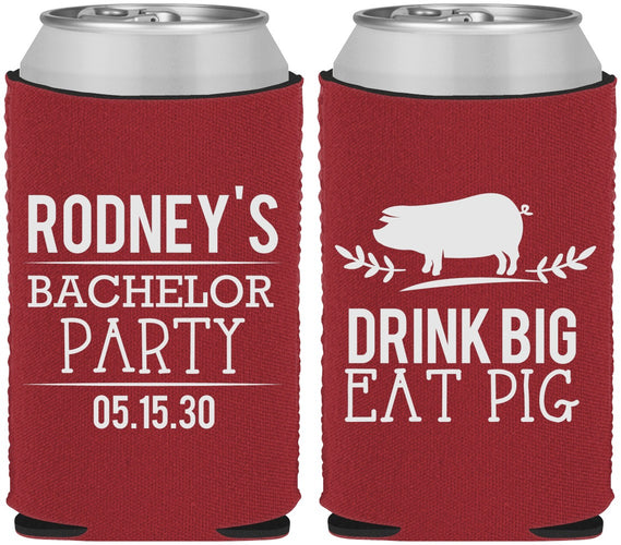 Custom Bachelor Party Neoprene Can Coolers - Bbq | 40088