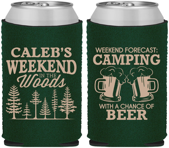 Custom Bachelor Party Neoprene Can Coolers - Camping | 40091