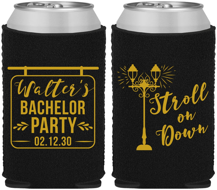 Custom Bachelor Party Neoprene Can Coolers - Mardi Gras | 40092
