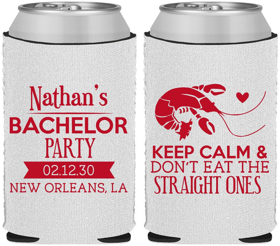 Custom Bachelor Party Neoprene Can Coolers - Crawfish Boil | 40094