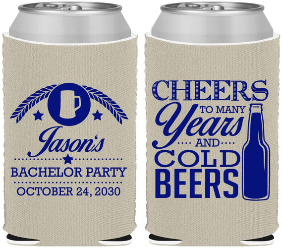 Custom Bachelor Party Neoprene Can Coolers - Cheers | 40097