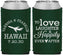 Custom Wedding Neoprene Can Coolers - Love Laughter Happily | 404