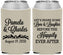 Custom Wedding Neoprene Can Coolers - Love Laughter Happily | 409
