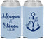 Custom Wedding Neoprene Can Coolers - Monogram Nautical | 414
