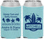 Custom Wedding Neoprene Can Coolers - Sandy Toes Salty Kisses | 419