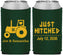 Custom Wedding Neoprene Can Coolers - Just Hitched Tractor | 429