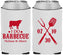 Custom Wedding Neoprene Can Coolers - I Do Barbecue Bbq | 433