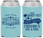 Custom Wedding Neoprene Can Coolers - Sandy Feet Salty Kisses | 434