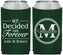Custom Wedding Neoprene Can Coolers - Monogram | 435