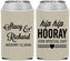 Custom Wedding Neoprene Can Coolers - Hip Hop Hooray | 436