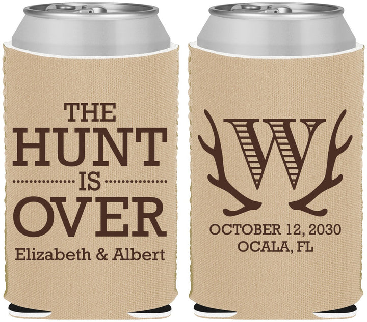 Custom Wedding Neoprene Can Coolers - Monogram | 442