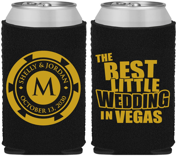 Custom Wedding Neoprene Can Coolers - Las Vegas | 458