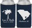 Custom Wedding Neoprene Can Coolers - Palmetto Tree | 476