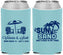Custom Wedding Neoprene Can Coolers - Sun Sand Drink In My Hand | 479