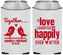 Custom Wedding Neoprene Can Coolers - Happily Ever After | 480