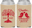 Custom Wedding Neoprene Can Coolers - Love Birds | 481