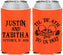 Custom Wedding Neoprene Can Coolers - Til Death Do Us Part | 485