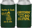 Custom Wedding Neoprene Can Coolers - Tractor Hitchin | 489