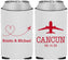 Custom Wedding Neoprene Can Coolers - Destination | 492
